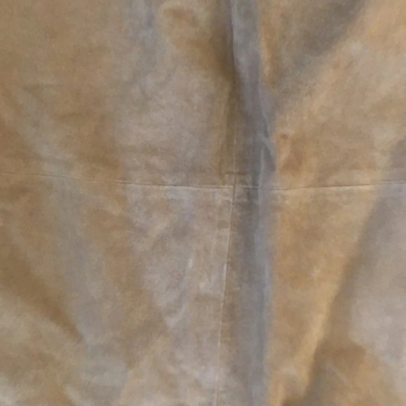 ATLANTIC BEACH | Vintage tan leather skirt - Picture 8 of 9